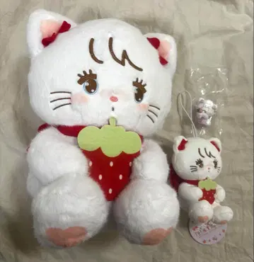 mikko 무스 딸기 마스코트 봉제 인형 먹방 파티 가챠 모음