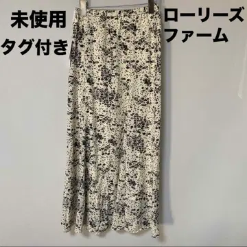 미사용 로리즈팜 스커트 머메이드 꽃무늬