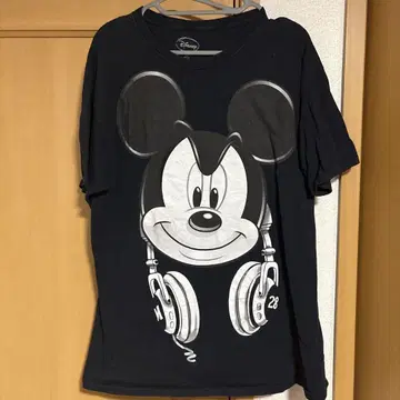 미국 빈티지 의류 Disney 미키마우스 T셔츠 M 네이비 L
