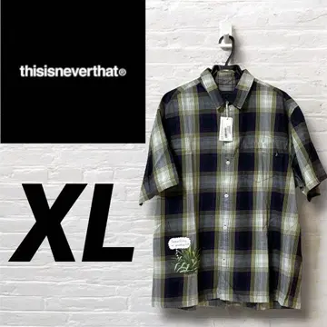 미사용 새상품 Ombre Plaid S/S Shirt 택 포함