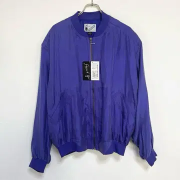 데드스탁 goouch 실크 블루종 자켓 퍼플 L