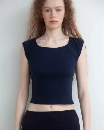 draw drawers Round Cut Tee navy
