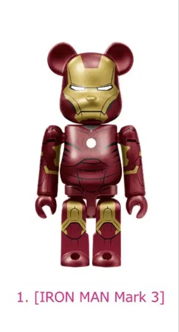 MARVEL [아이언맨] 베어브릭상 Happy 복권