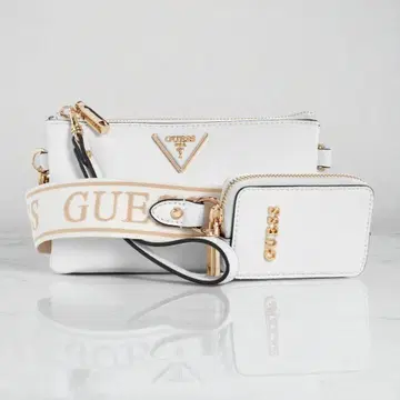 GUESS 게스 LATONA 3컴파트먼트 숄더백 미니 파우치