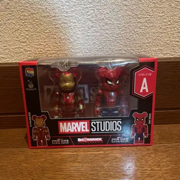 MARVEL BE@RBRICK A상 아이언맨 스파이더맨 2체 세트
