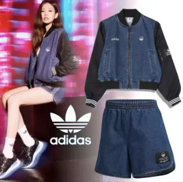 adidas originals 칼리지 데님 자켓 셋업