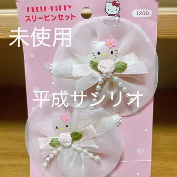 [초레어] 미사용 산리오 레트로 헬로키티 헤어 클립