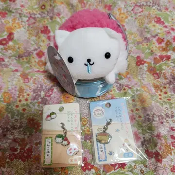 냥냥냥코 냥코 휴식 봉제 인형 지퍼 홀더