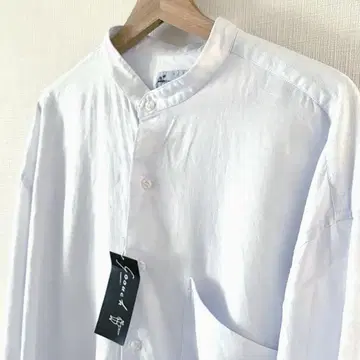 GOOUCH 구치 밴드 카라 린넨 셔츠 린넨 소재 데드스탁 L