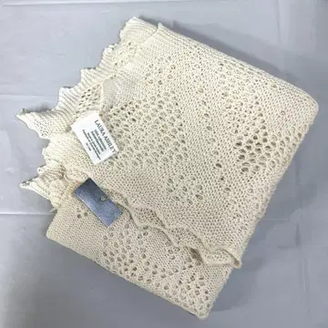 로라 애슐리 자수 레이스 니트 스톨 케이프 멀티 커버 80cm