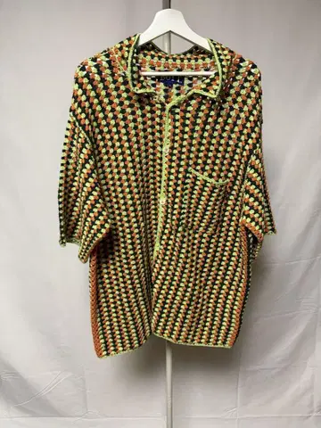 BOTT 24SS Cotton Crochet Knit Shirt