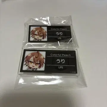 컬러풀 피치 우리 씨 명찰 배지 2개