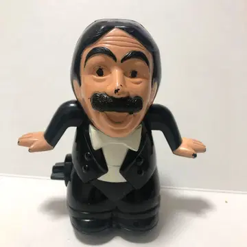 쇼와 레트로 시무라 켄 히게 댄스 태엽 인형 플라스틱제 구 반다이 일본제