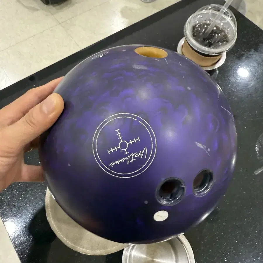 [新品未使用] PURPLE PEARL URETHANE 15P NIB 15# Hammer Purple Pearl Urethane Bowling Ball 15.4/4-5