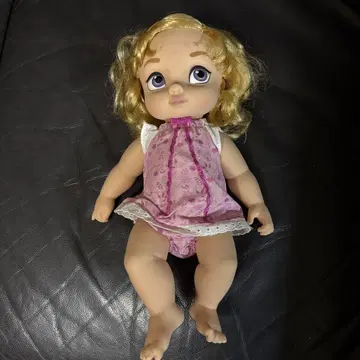 커스텀 인형 금발 슬리브리스 드레스 약 30cm