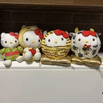헬로키티 봉제 인형 4개 세트