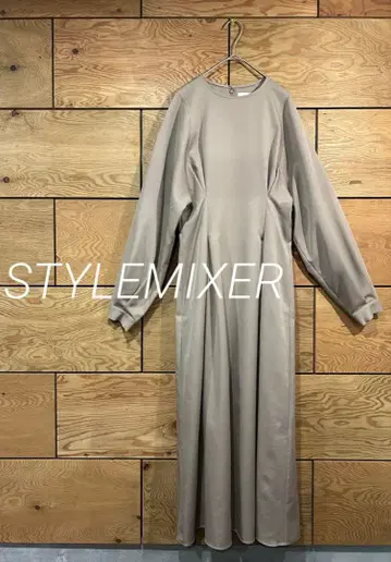 STYLEMIXER 심플 원피스 베이지
