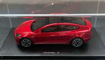 Tesla Model 3 미니카 빨간색 오리지널 박스 포함