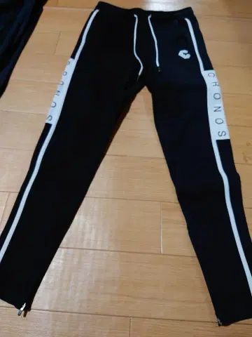 크로노스 CRONOS 블랙 조거 팬츠