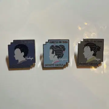 귀멸의 칼날 캐릭터 모티브 핀즈 하쿠지 코유키 케이조 세트
