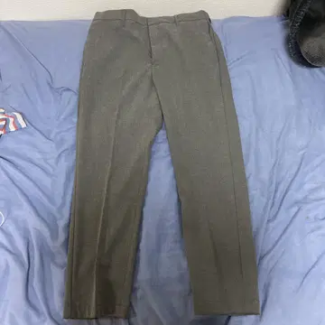 그레이 슬랙스 울 혼방