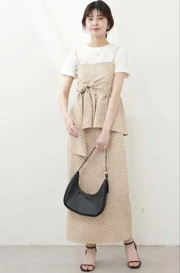 natural couture osono 2WAY 뷔스티에 부착 스커트