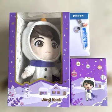 정국 () 봉제 인형 스노우볼 세트