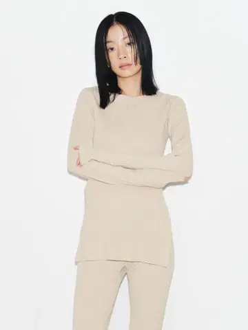 Rib knit top