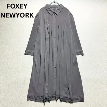 폭시 뉴욕 시어 턱 셔츠 원피스 개더