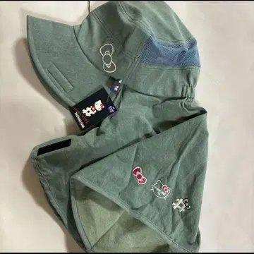 키티 햇빛 가리개 모자