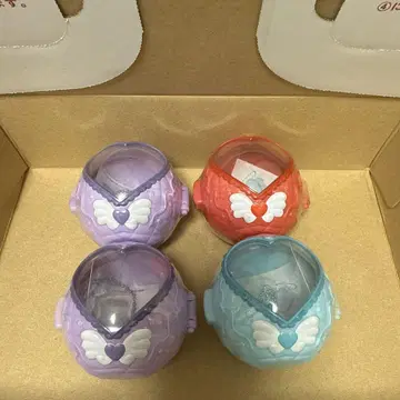 가챠 클리어 컴팩트 케이스 4개