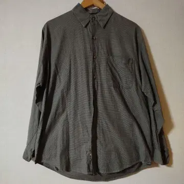 EDDIE BAUER 필리핀 제조 체크 그레이 셔츠 S 사이즈