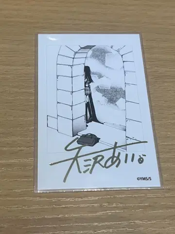 파라키스 폴라로이드풍 브로마이드 레어 야자와 아이 선생님 금박 사인 포함