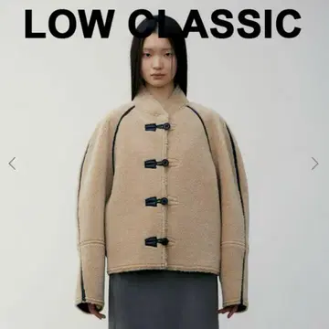 로우 클래식 숏 시어링 리버서블 코트