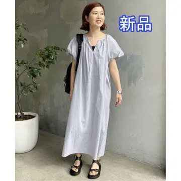새상품 23SS Spick & Span 축구 퍼프 슬리브 원피스