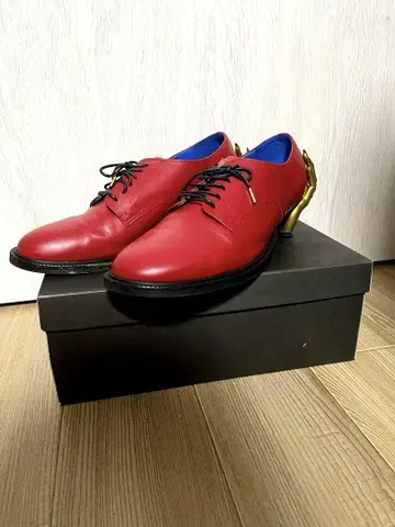 hazama 끌려들어가는 운명의 드레스 신발 빨간색 x 금색 28.5cm