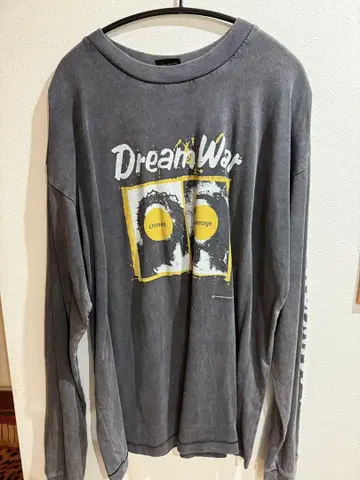 Dream War 그레이 긴팔 T셔츠