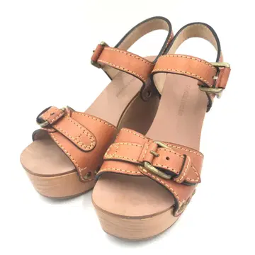 L'AUTRE CHOSE 우드 솔 샌들 사이즈 36 0086