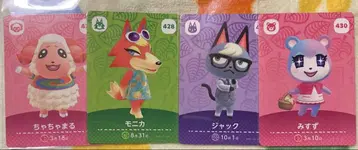 동물의 숲 amiibo 차차마루 모니카 잭 미스즈