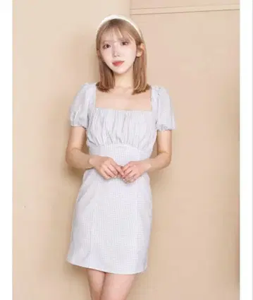 백 오픈 리본 미니 원피스 색스