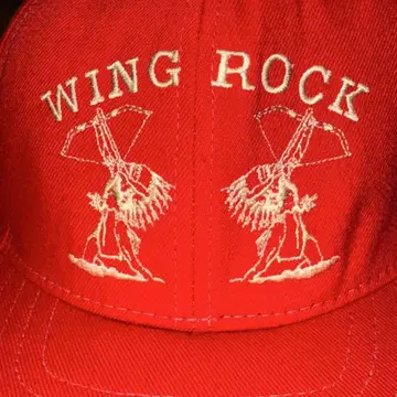 WING ROCK CAP 스냅백 빨간색