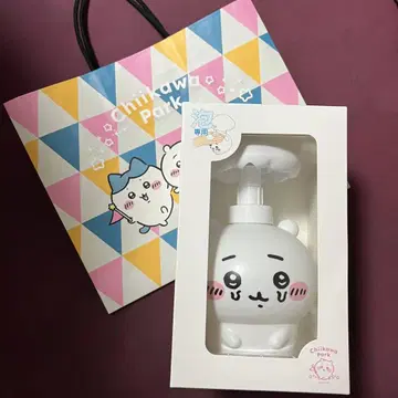 쇼핑백 포함 치이카와 파크 한정판 비누 디스펜서 기생된 치이카와