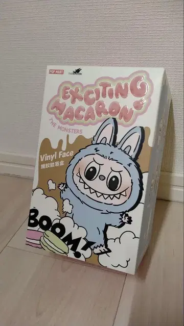 POPMART LABUBU 마카롱 봉제 인형 Toffee