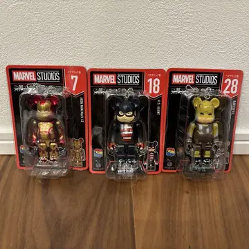 MARVEL 베어브릭 해피 복권 아이언맨 마크 42
