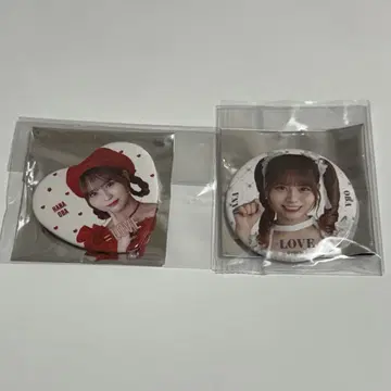 [ =LOVE 오바 하나 ] 캔뱃지 2개 세트(토쿠베츄, 보석 의상)