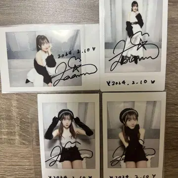 아베 나나미 친필 사인 폴라로이드 발렌타인