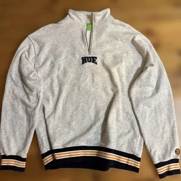 HUF 그레이 하프 지퍼 트레이닝복