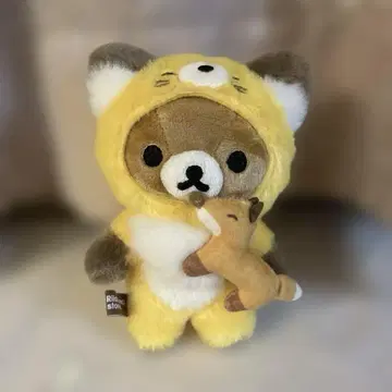 홋카이도 삿포로 파르코점 한정판 걸이형 봉제 인형 리락쿠마 북극여우