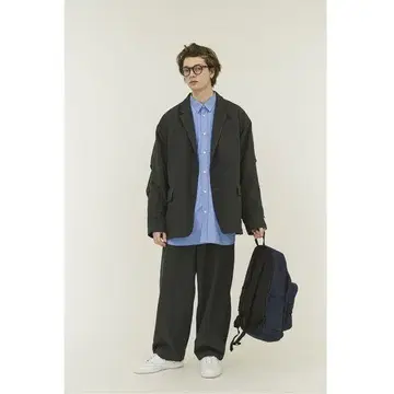 TECH WIDE EASY 2P TROUSERS FLANNEL