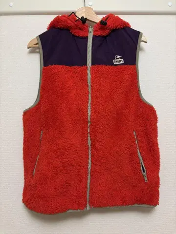 CHUMS 엘모 플리스 리버서블 베스트 L 사이즈